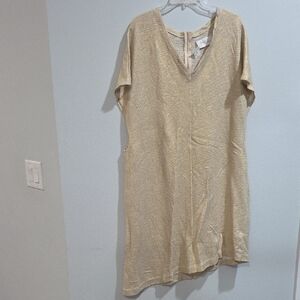 Saint Holiday Asymmetrical Cream Dress One Size, Oversized Fit, New With Tag